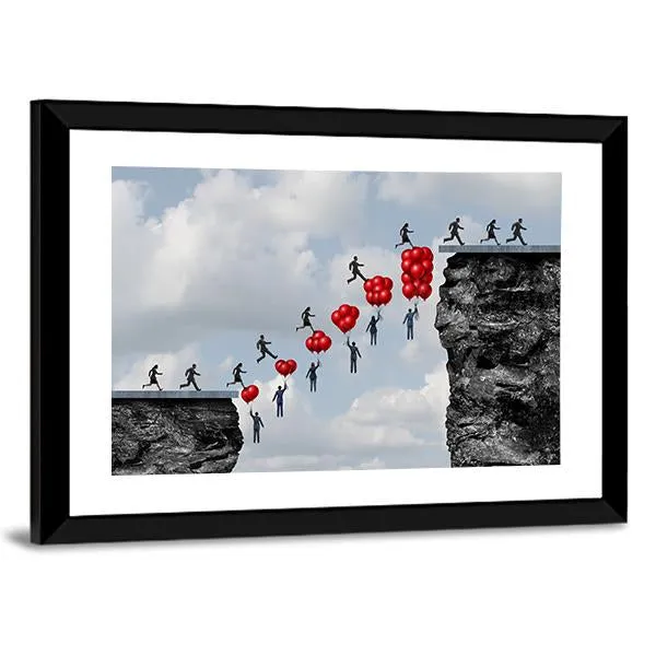 Business Teamwork Success Canvas Wall Art
