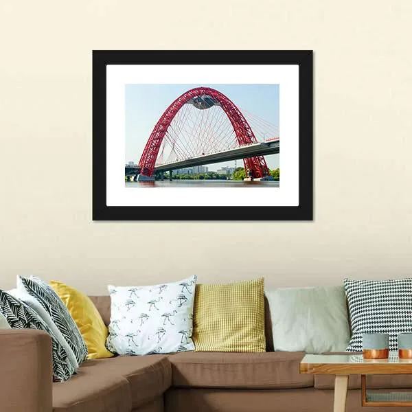 Cable Stayed Bridge  Europe Canvas Wall Art
