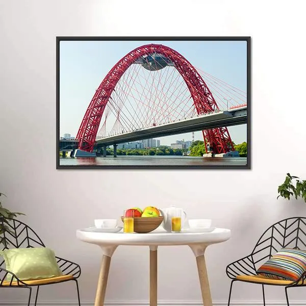 Cable Stayed Bridge  Europe Canvas Wall Art