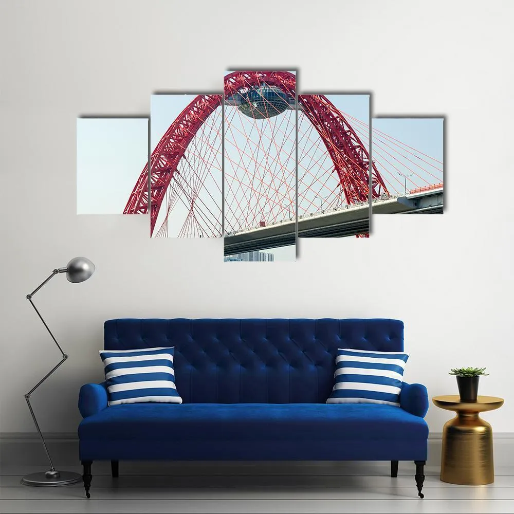 Cable Stayed Bridge  Europe Canvas Wall Art