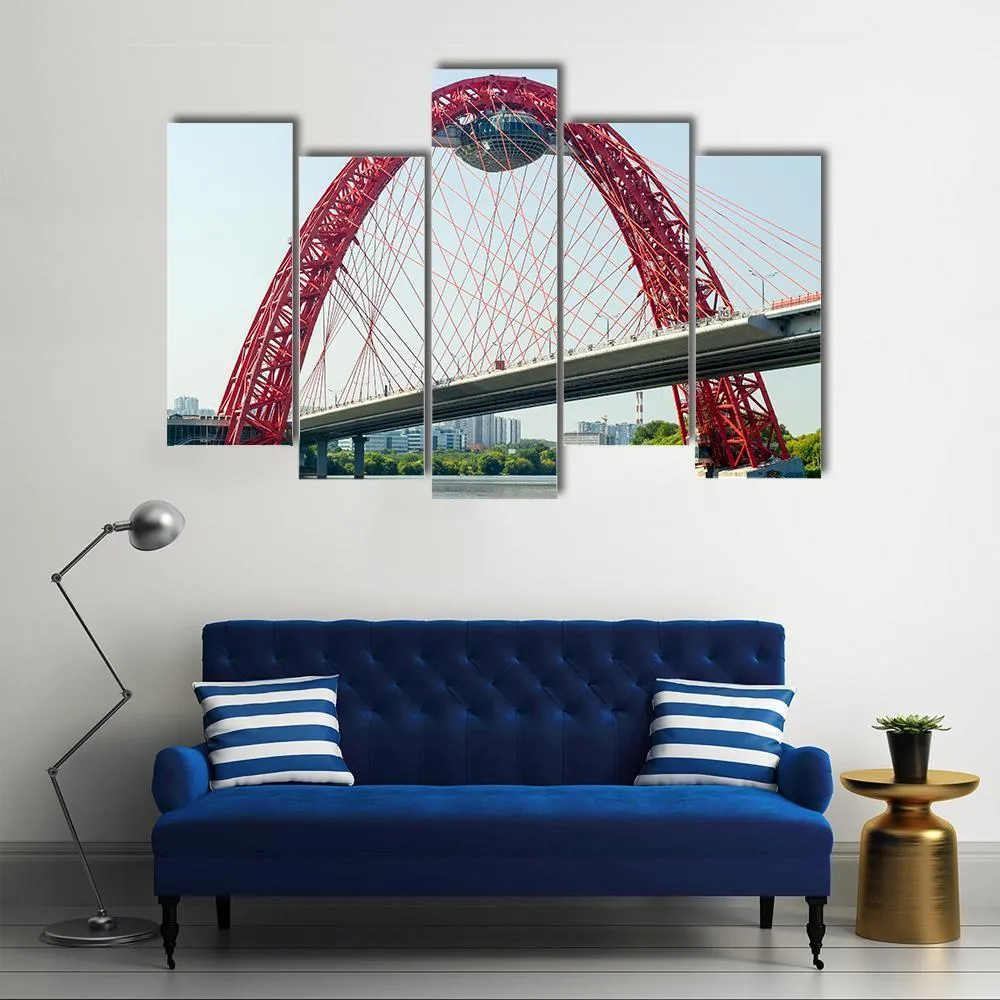 Cable Stayed Bridge  Europe Canvas Wall Art