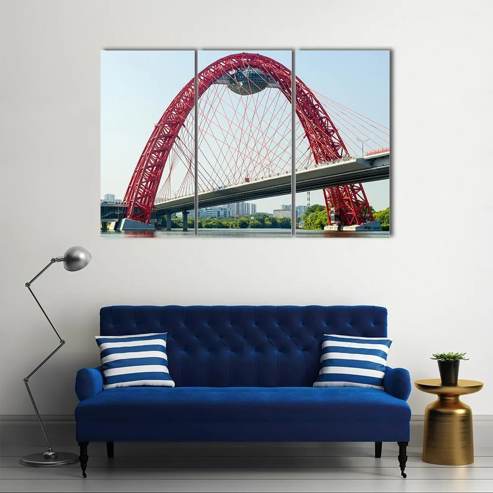 Cable Stayed Bridge  Europe Canvas Wall Art