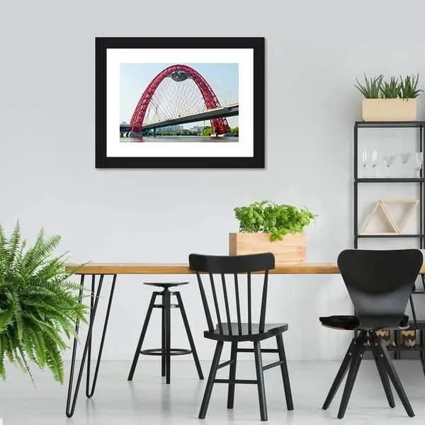 Cable Stayed Bridge  Europe Canvas Wall Art