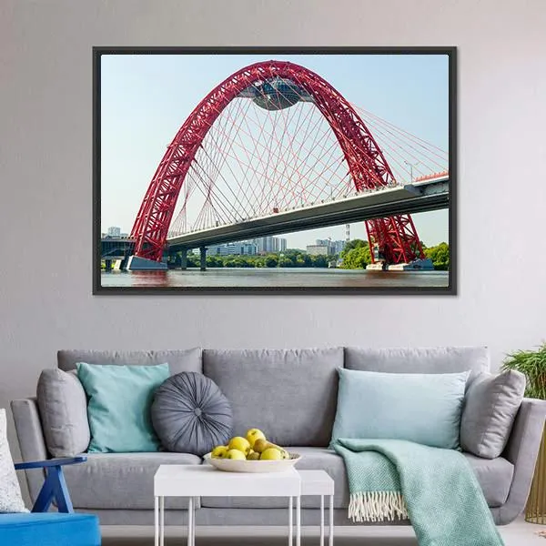Cable Stayed Bridge  Europe Canvas Wall Art
