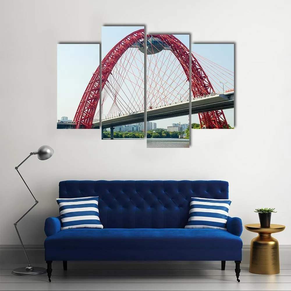 Cable Stayed Bridge  Europe Canvas Wall Art