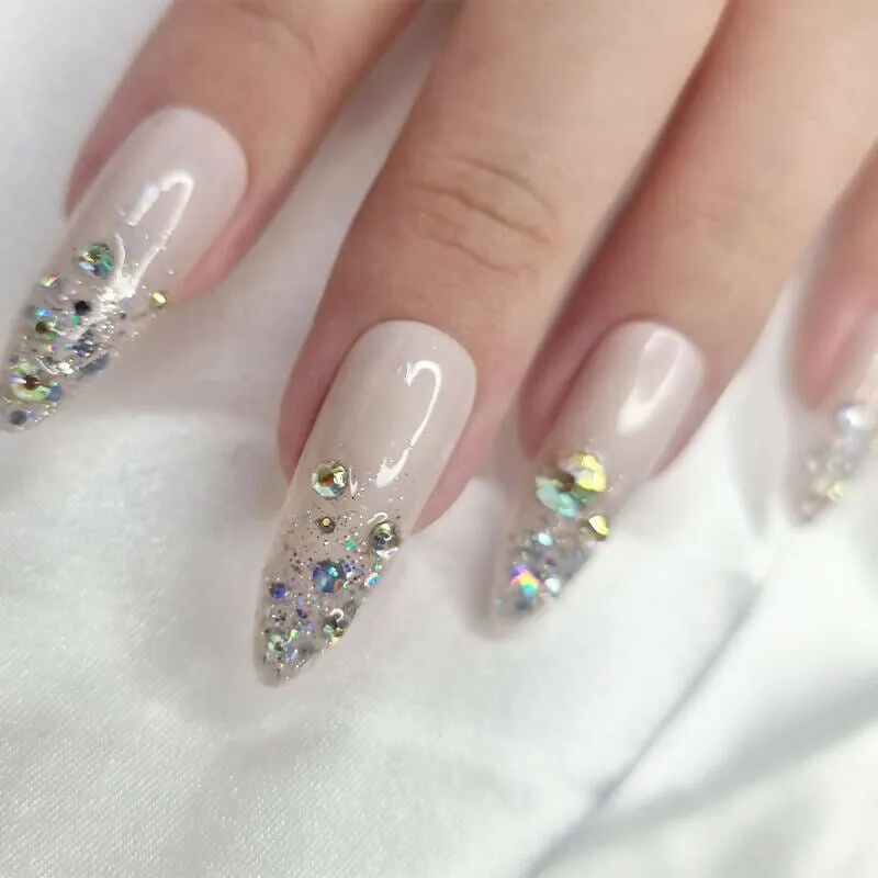 Carat Wedding Reusable Handmade Press-On Nails