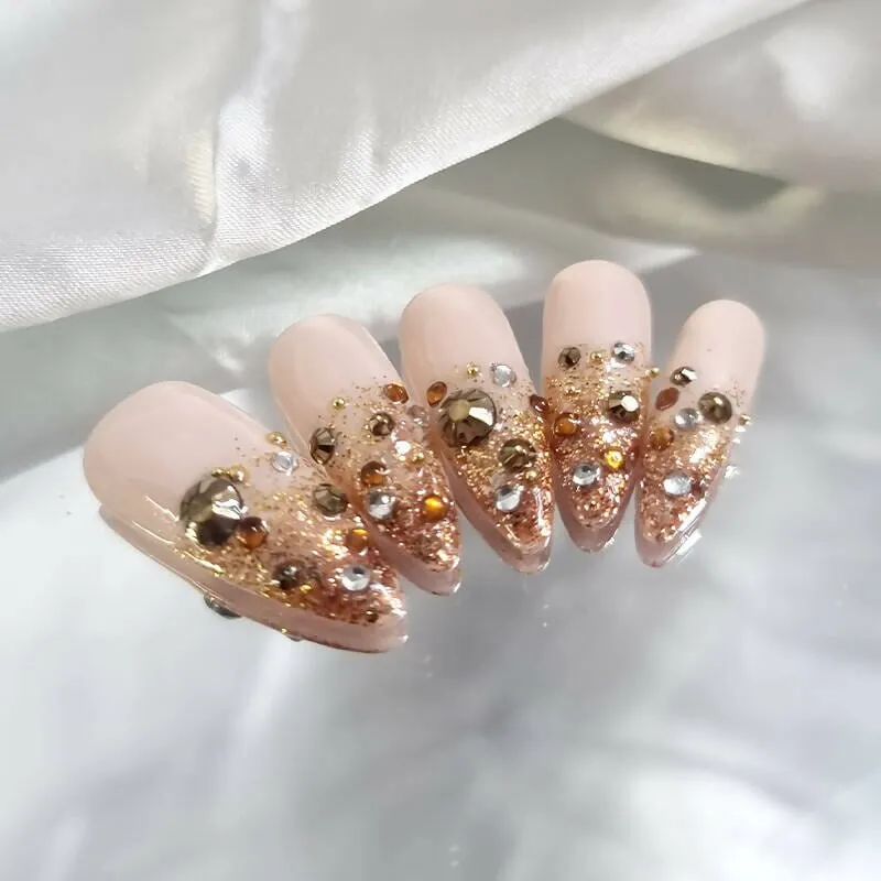 Carat Wedding Reusable Handmade Press-On Nails