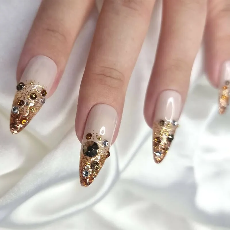 Carat Wedding Reusable Handmade Press-On Nails