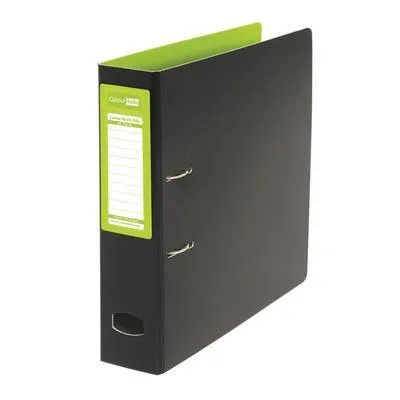Colourhide Mighty Lever Arch File A4 Green/Black