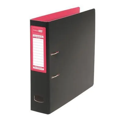 Colourhide Mighty Lever Arch File A4 Pink/Black
