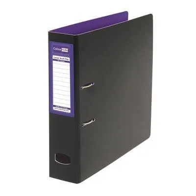Colourhide Mighty Lever Arch File A4 Purple/Black