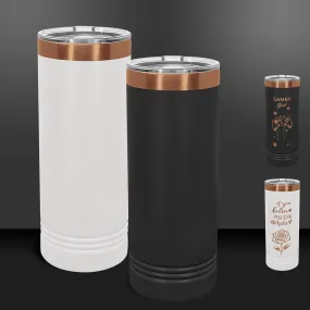 Copper Ion-Plated 22 oz Skinny Polar Camel Tumblers