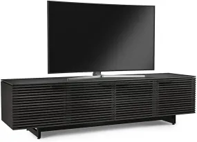 Corridor 8173 Quad-Width Low Media Cabinet, Charcoal