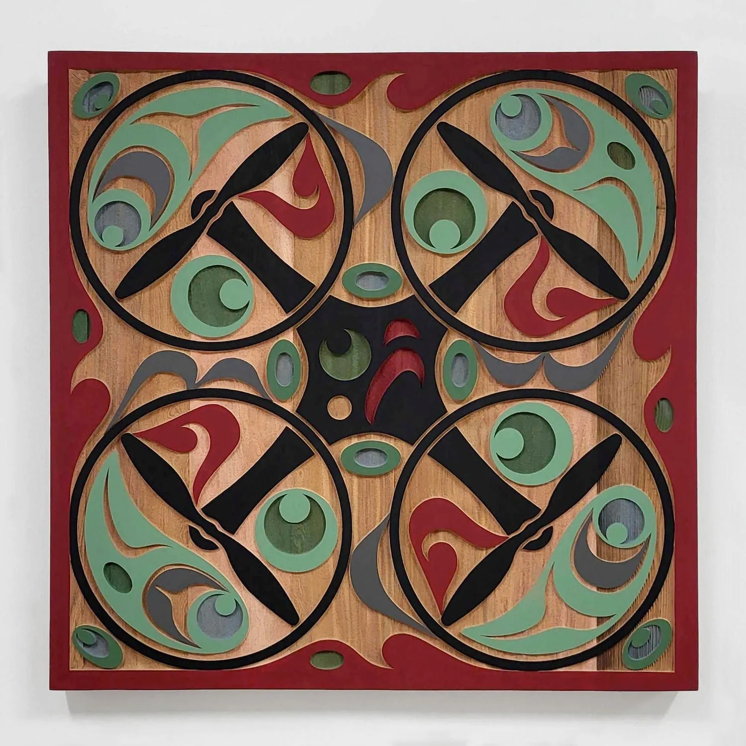 Custom Red Cedar Sandblasted Panels by Trevor Hunt