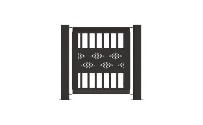 Decorative Event Fence Panel - Band Pattern