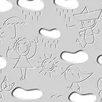 Distinct Kids Bespoke Radiator Cabinet Cover CLOUDS for Children's Bedroom Nursery Playroom