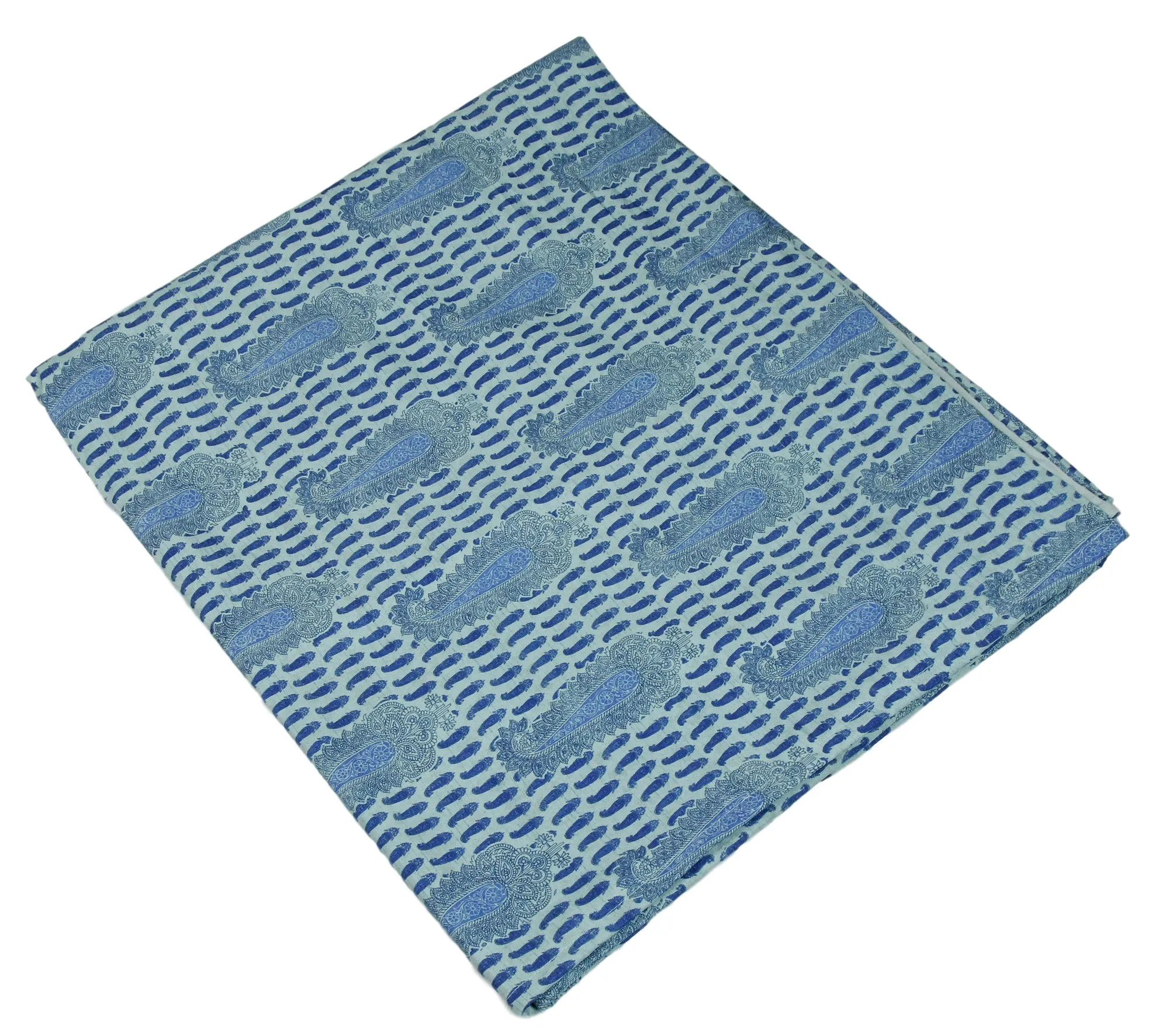 Door Curtains Set Of 2 Curtain Panels With Lining Digitally Printed Faux Silk 48 X 84 Inch,Aqua Blue