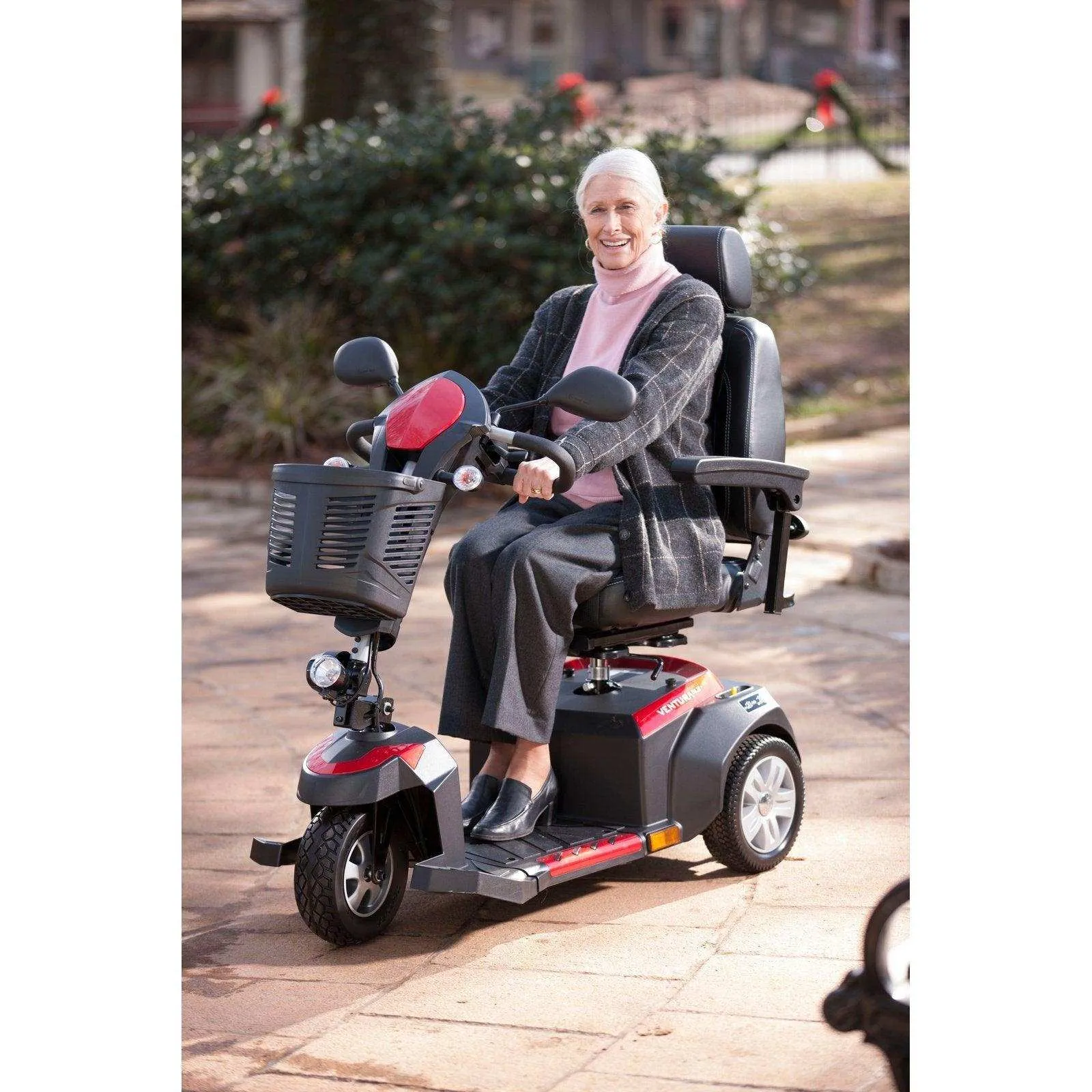 Drive Medical Ventura Power 3-Wheel Mobility Scooter With Captain Seat