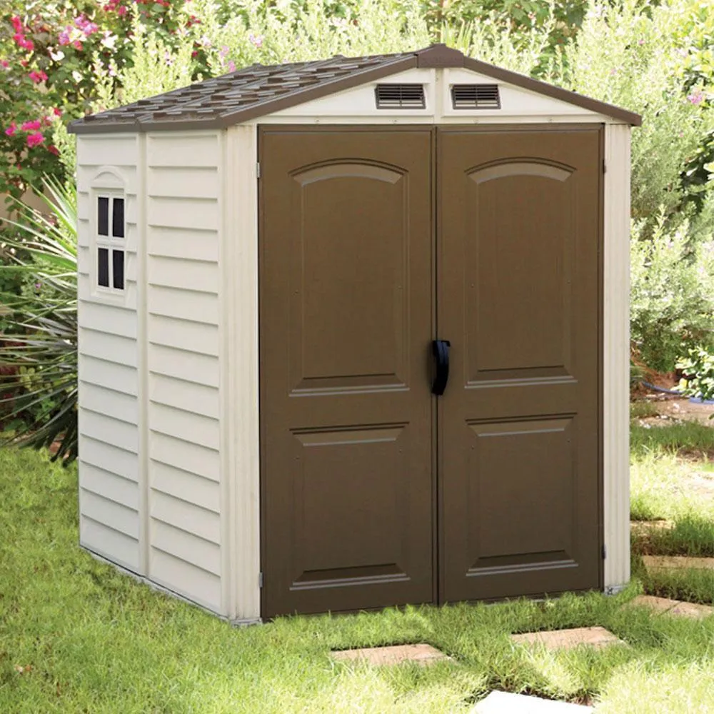 DuraMax 6ft x6ft Storemate Vinyl Shed with Floor and window