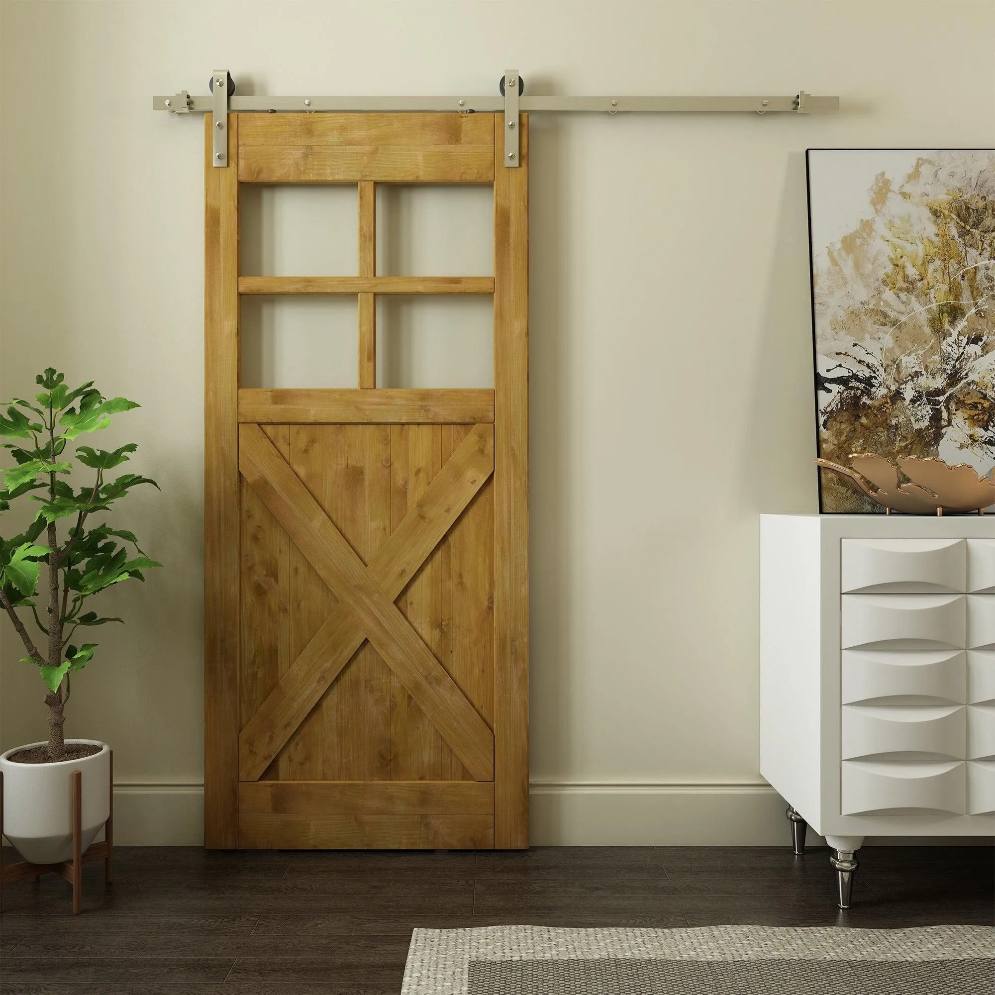 ELIKA / Sliding Barn Door Hardware Kit Mechanism