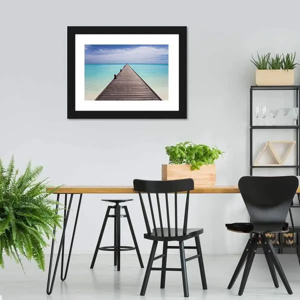 Endless Maldivian Runway Canvas Wall Art