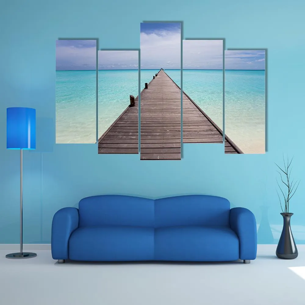 Endless Maldivian Runway Canvas Wall Art