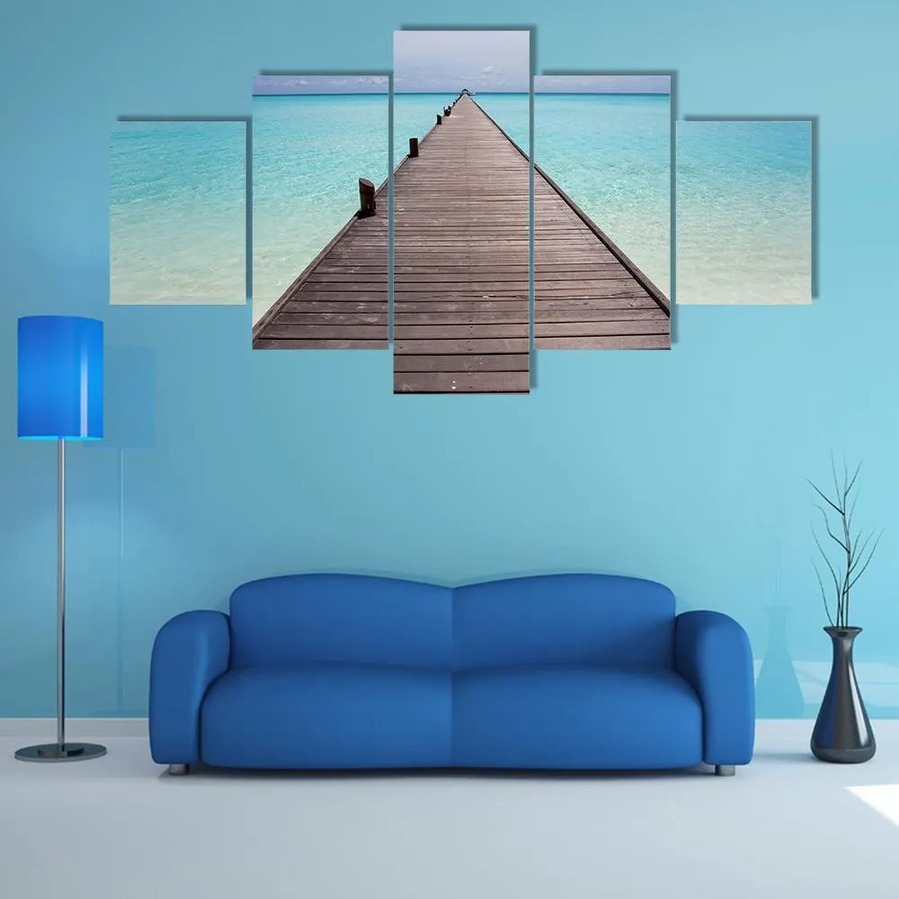 Endless Maldivian Runway Canvas Wall Art