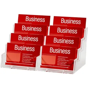 Esselte Business Card Holder Landscape 4 Tier 8 Slots