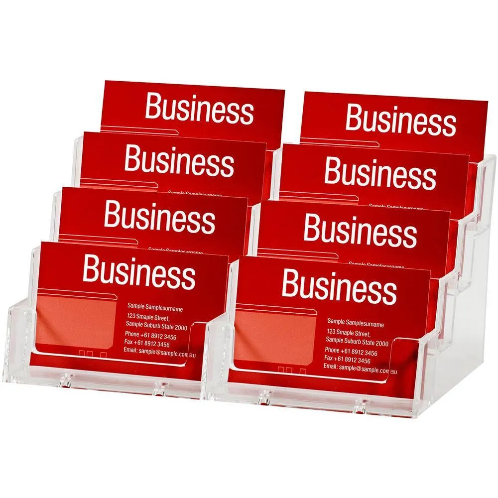 Esselte Business Card Holder Landscape 4 Tier 8 Slots