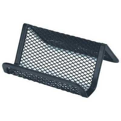 Esselte Business Card Holder Metal Mesh Black