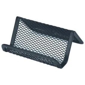 Esselte Business Card Holder Metal Mesh Black