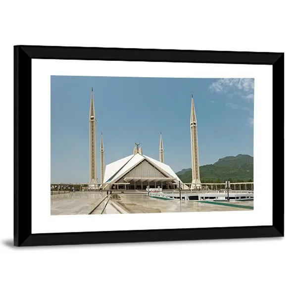 Faisal Mosque In Islamabad Canvas Wall Art