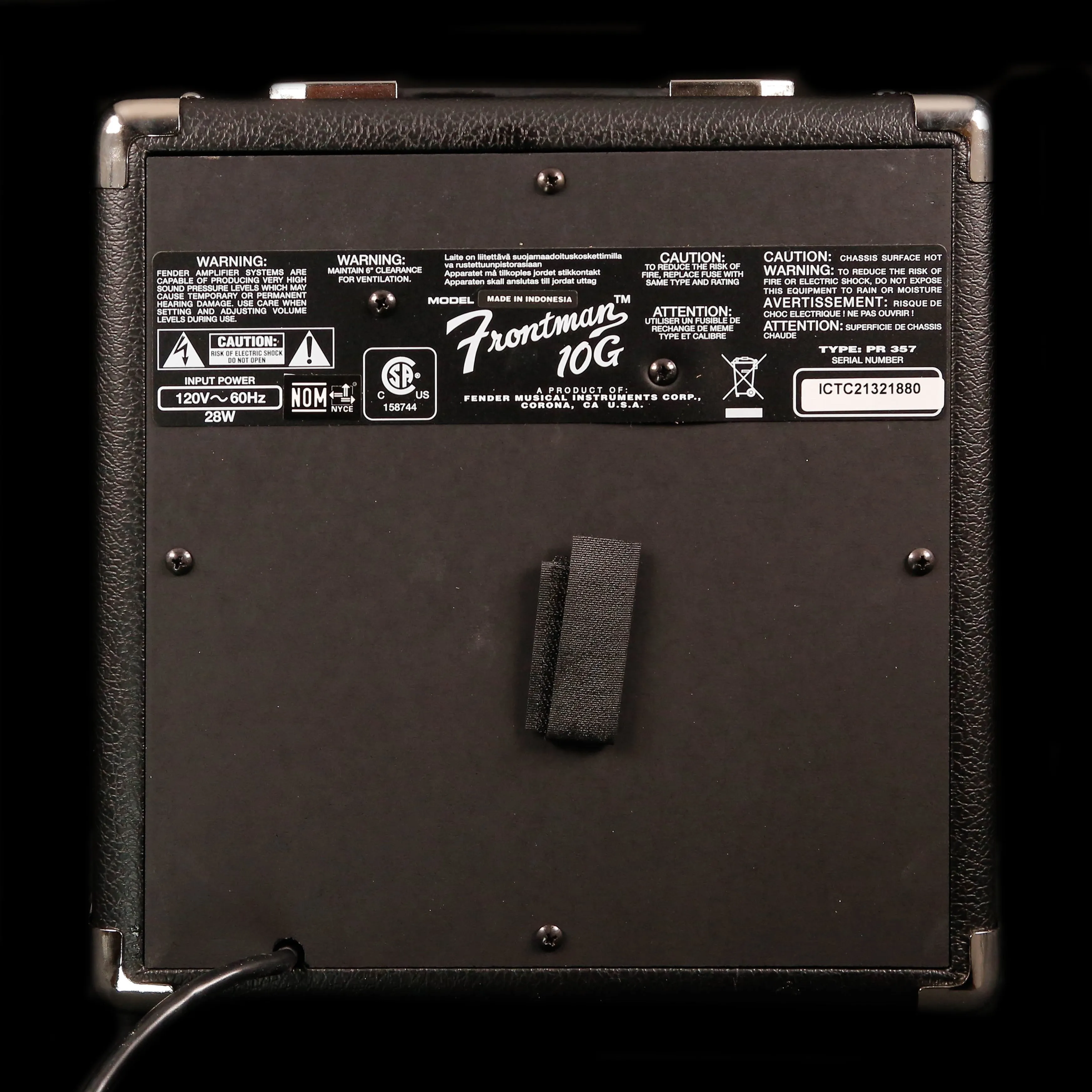 Fender Frontman 10G 10W Combo Guitar Amplifier, 120V