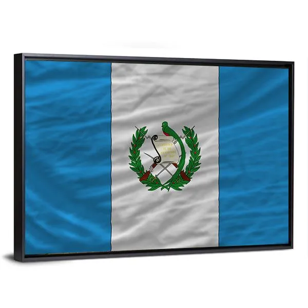 Flag Of Guatemala Canvas Wall Art