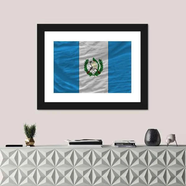 Flag Of Guatemala Canvas Wall Art