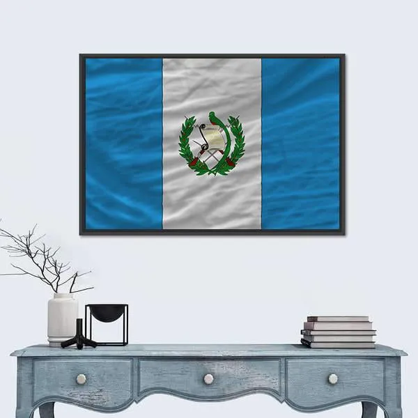 Flag Of Guatemala Canvas Wall Art