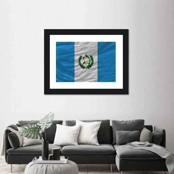 Flag Of Guatemala Canvas Wall Art