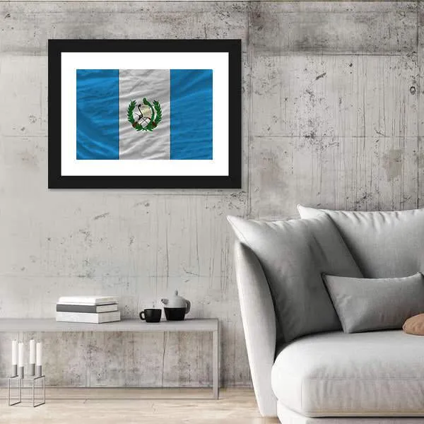 Flag Of Guatemala Canvas Wall Art