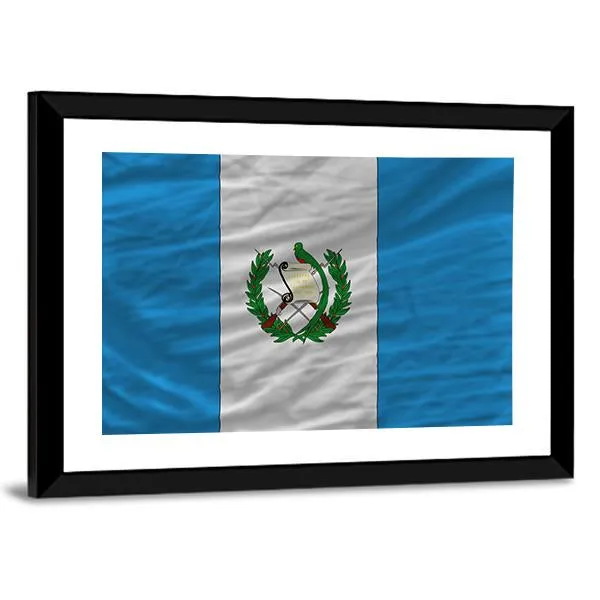 Flag Of Guatemala Canvas Wall Art