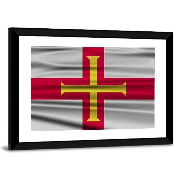 Flag Of Guernsey Canvas Wall Art