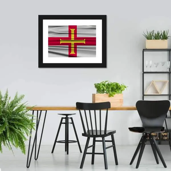 Flag Of Guernsey Canvas Wall Art
