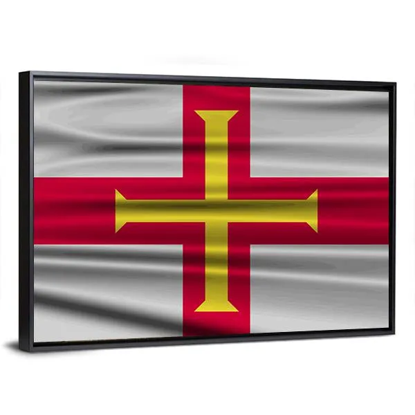 Flag Of Guernsey Canvas Wall Art