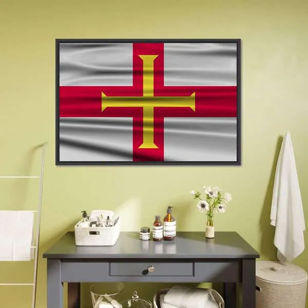 Flag Of Guernsey Canvas Wall Art