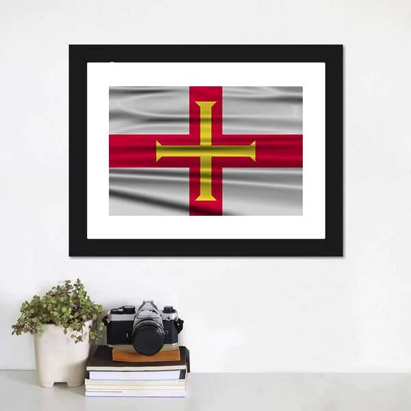 Flag Of Guernsey Canvas Wall Art