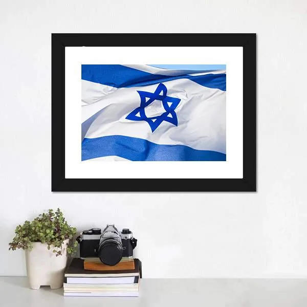 Flag Of Israel Canvas Wall Art