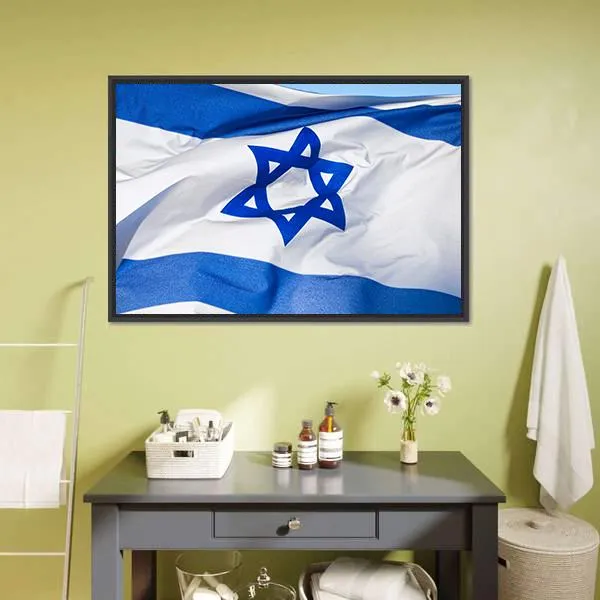 Flag Of Israel Canvas Wall Art