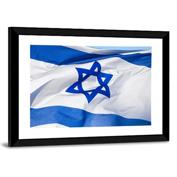 Flag Of Israel Canvas Wall Art