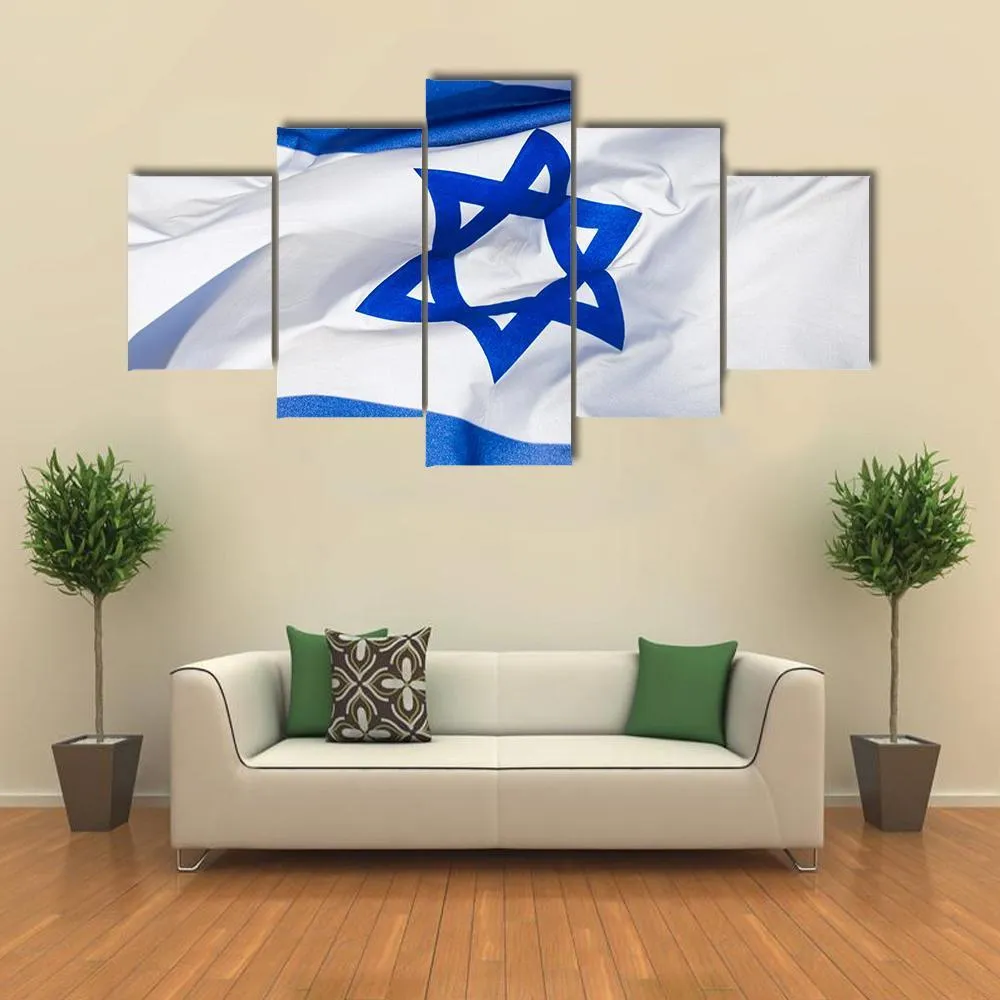 Flag Of Israel Canvas Wall Art