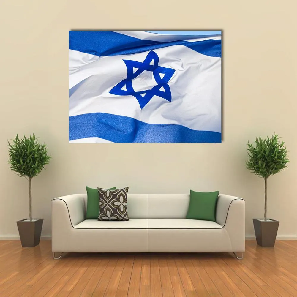 Flag Of Israel Canvas Wall Art