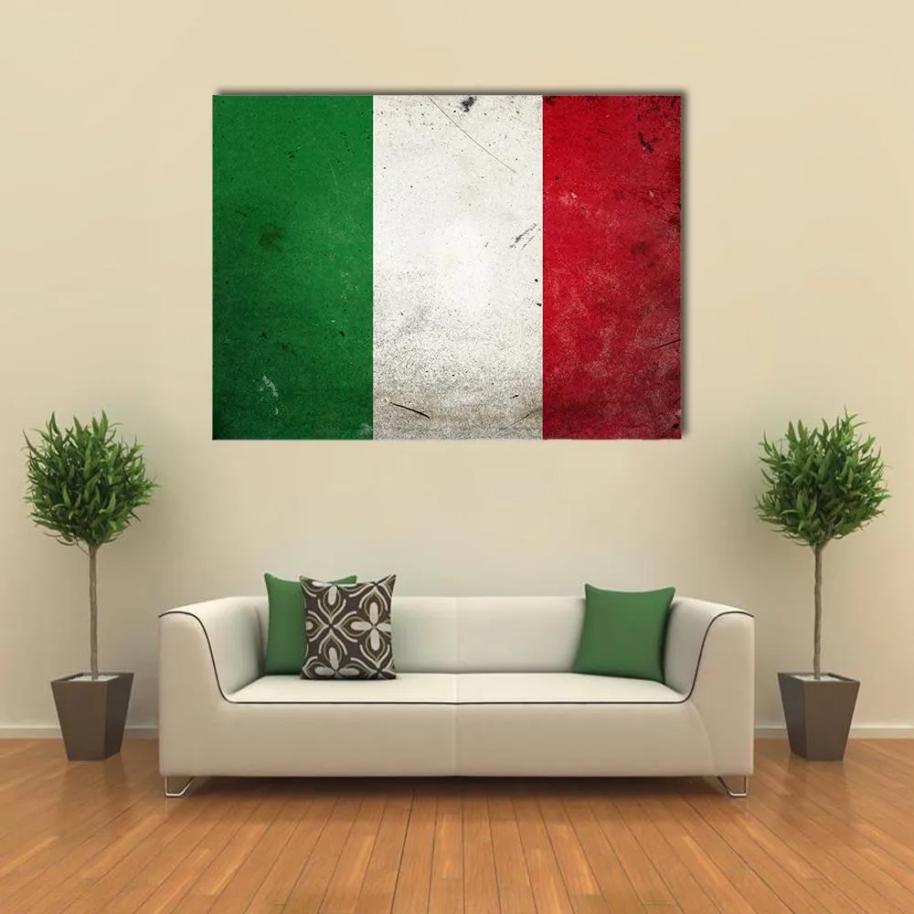 Flag Of Italy Canvas Wall Art